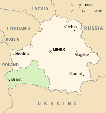 Situation of Brest region